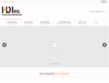 Tablet Screenshot of hausderingenieure.com